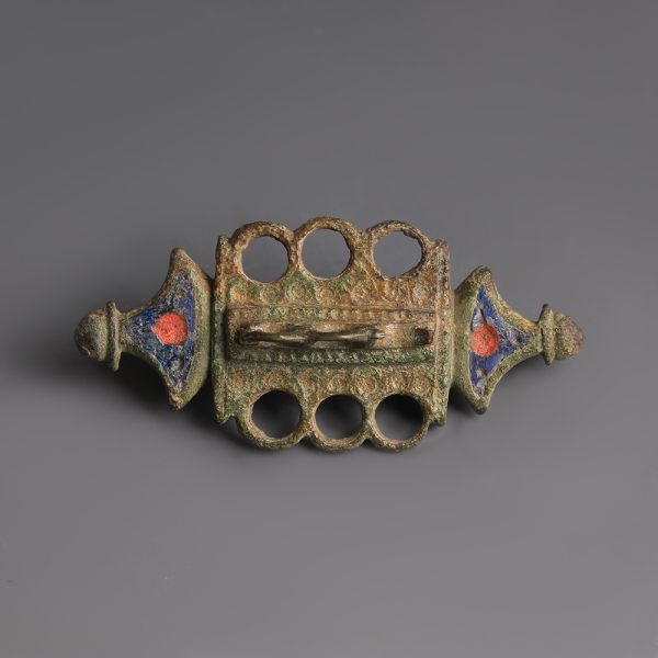 Roman Composite Enamelled Plate Brooch