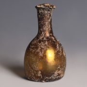 Roman Golden Amber Glass Unguentarium
