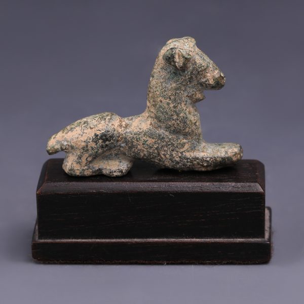 Ancient Greek Bronze Feline Figurine