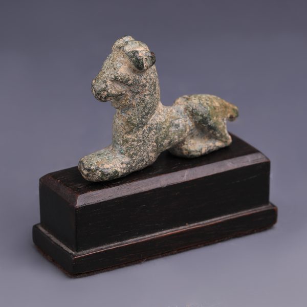 Ancient Greek Bronze Feline Figurine