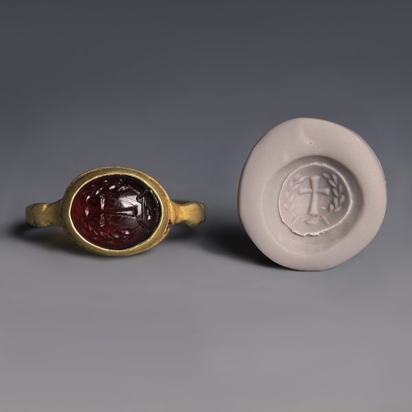 Byzantine Gold and Garnet Ring