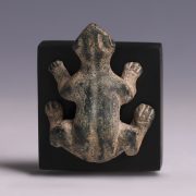 Roman Bronze Frog Statuette