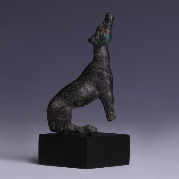 Roman Bronze Greyhound Statuette