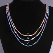 Selection of Vivid Blue Ancient Egyptian Faience Necklaces