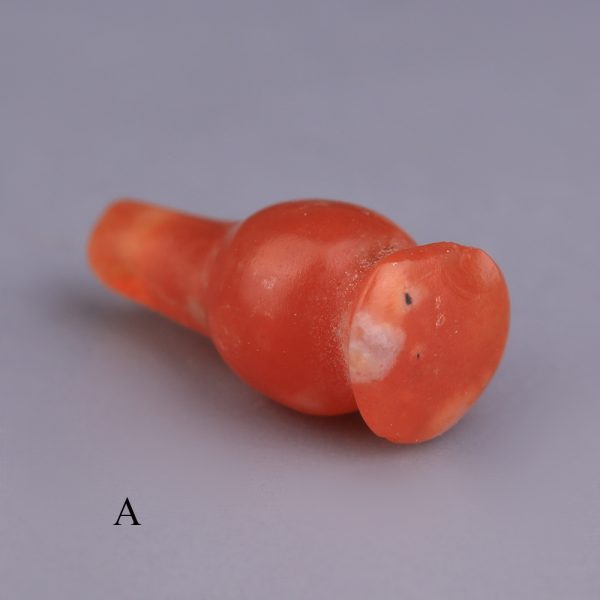 Ancient Egyptian Carnelian Poppy Amulets