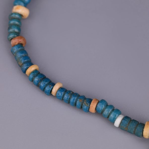 Ancient Egyptian Blue Faience Beaded Bracelet