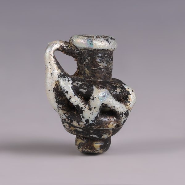 Miniature Ancient Roman Glass Juglet Pendant