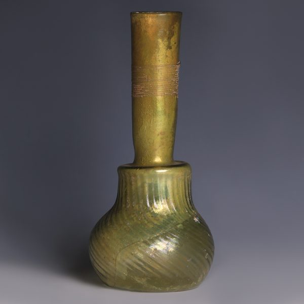 Byzantine Golden Glass Flask