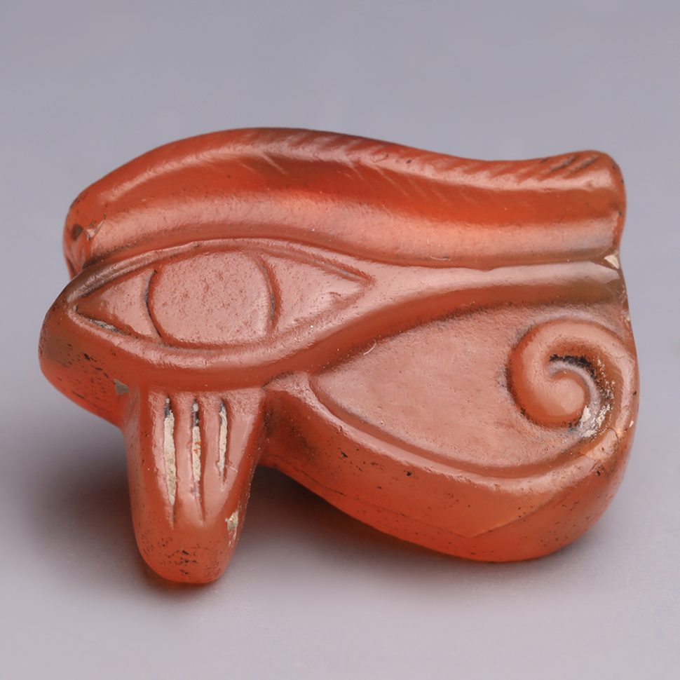 Exceptional Large Egyptian Faience Amulet of Bes Ancient Egyptian