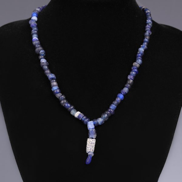 Ancient Roman Blue Glass Necklace
