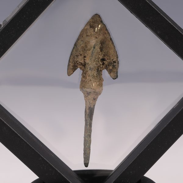Framed Luristan Bronze Arrowhead