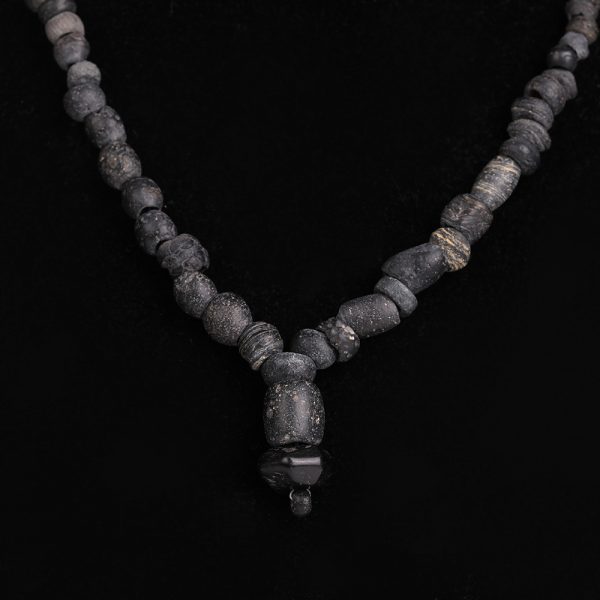 Roman Black Glass Necklace