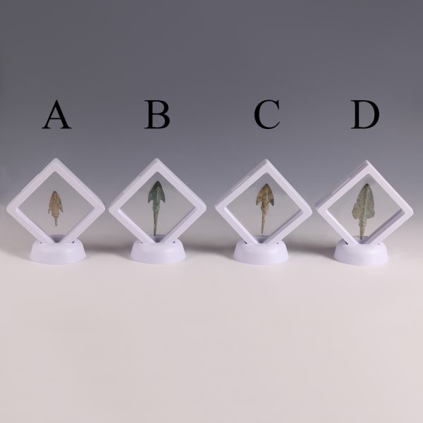 Selection of Framed Luristan Bronze Arrowheads