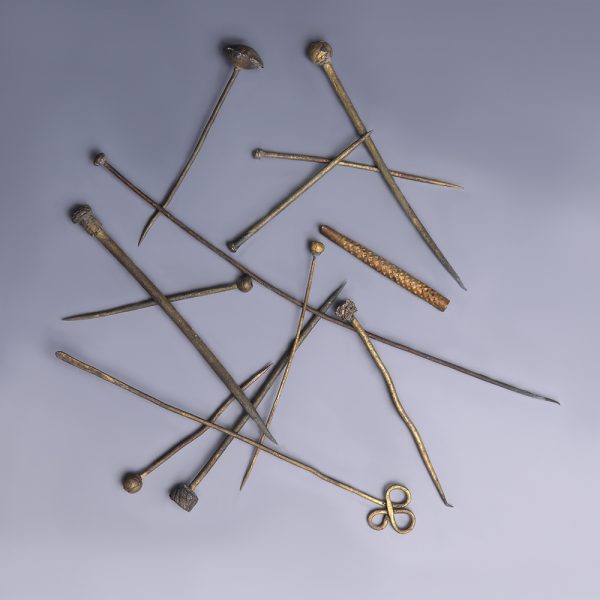 Selection of Small Medieval Bronze Pins
