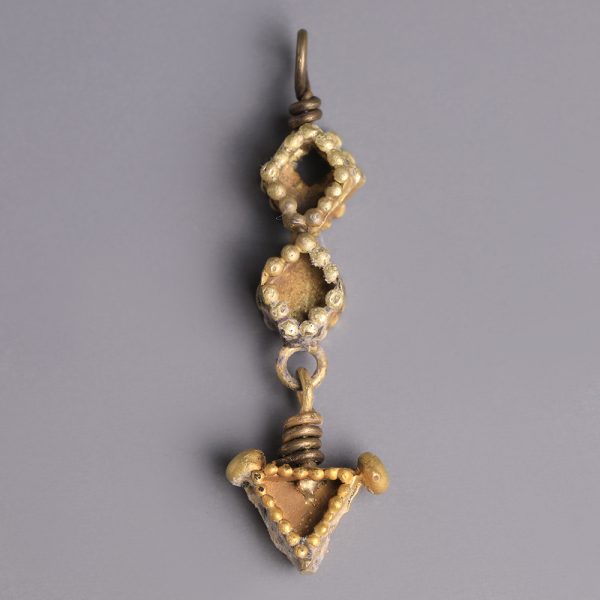 Western Asiatic Geometric Gold Pendant