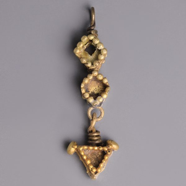 Western Asiatic Geometric Gold Pendant