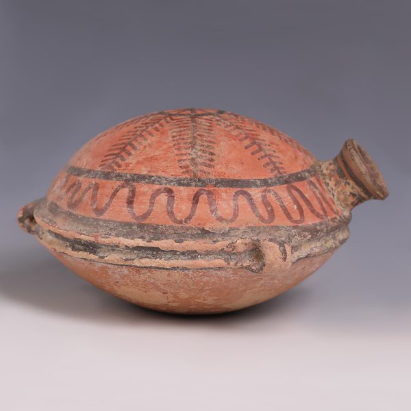 Western Asiatic Terracotta Vessel with Bichrome Decoration