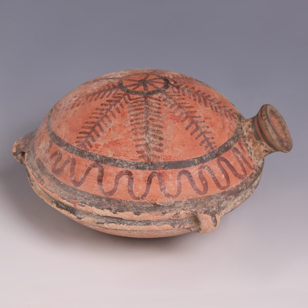 Western Asiatic Terracotta Vessel with Bichrome Decoration