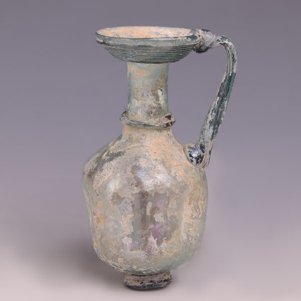 Roman Light Blue Glass Jug