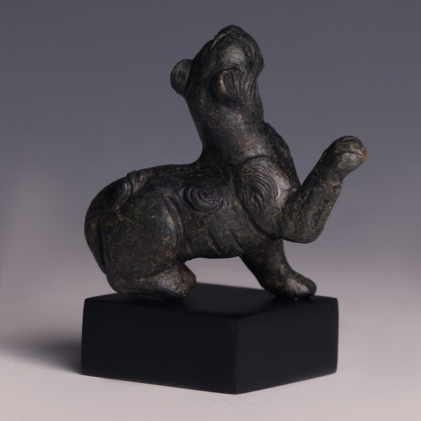 Roman Bronze Lioness Statuette