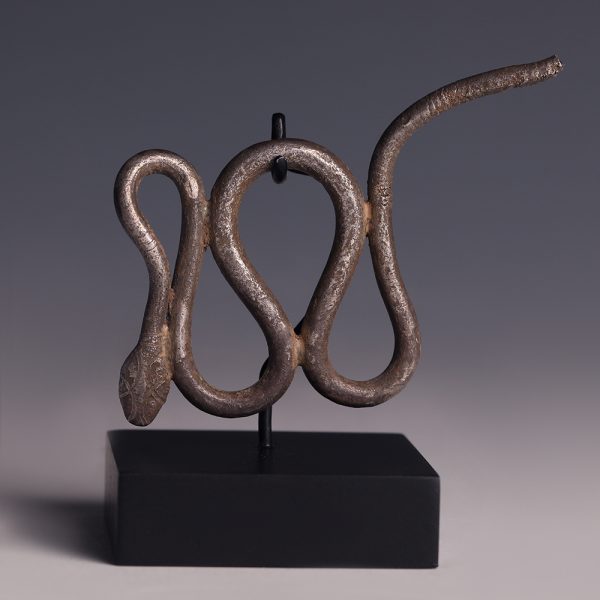 Romano-Egyptian Silver Snake Applique