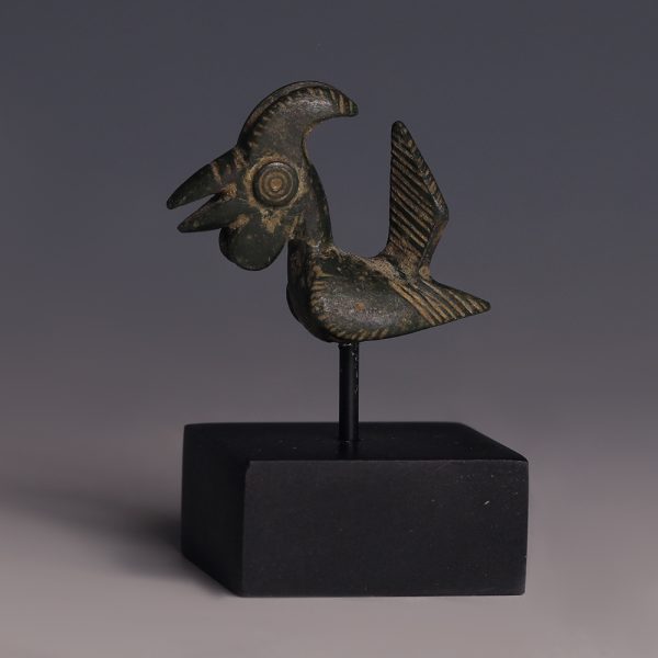 Western Asiatic Bronze Cockerel Statuette