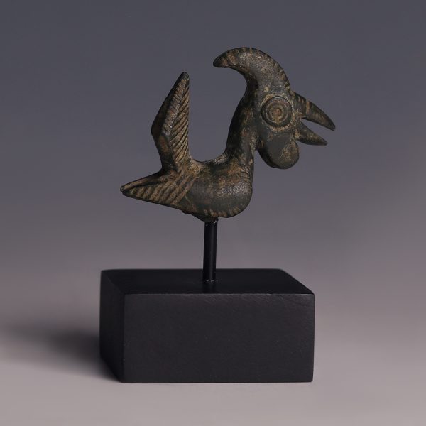 Western Asiatic Bronze Cockerel Statuette