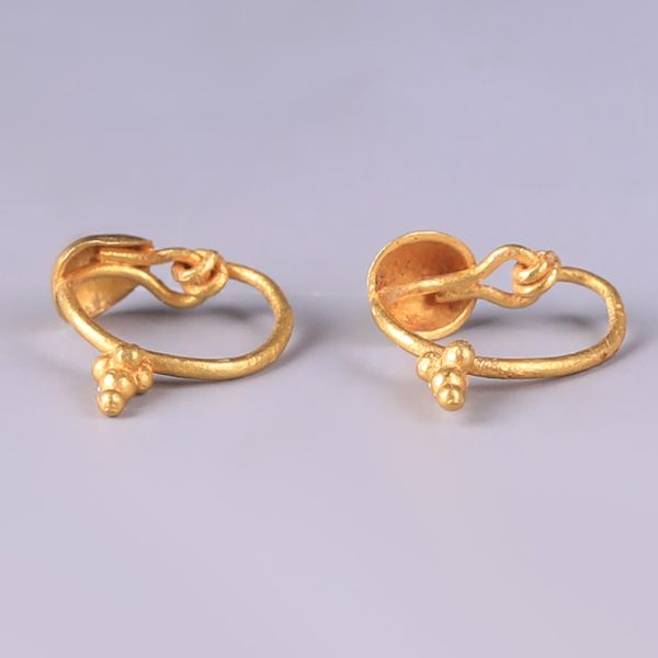 Pair of Ancient Roman Gold Earrings