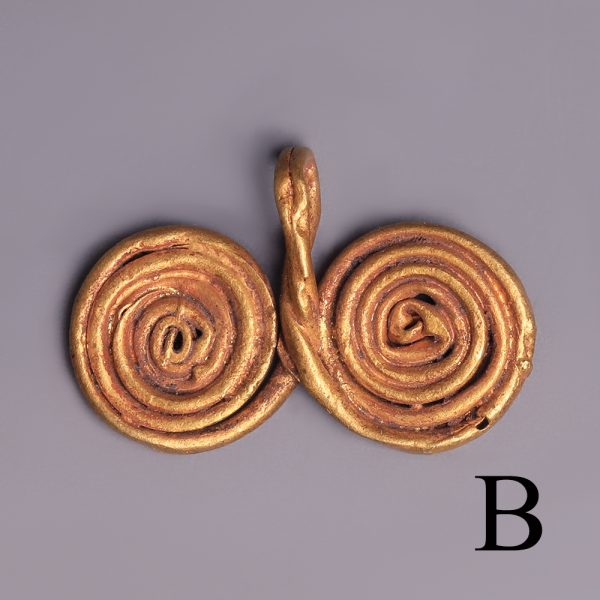 bronze age gold spiral pendants b