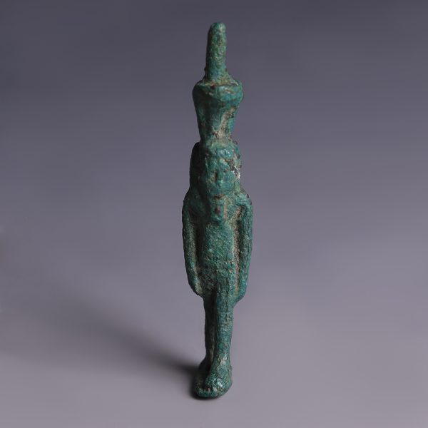 Egyptian Bronze Amulet of Nefertem