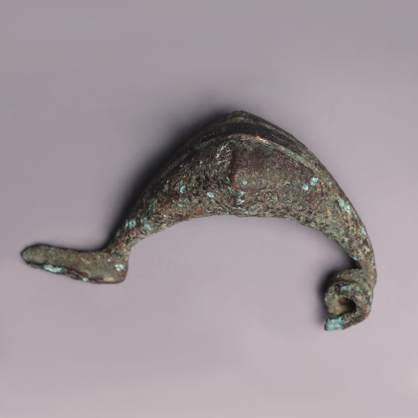 Etruscan Bronze Boat-Shaped Fibula