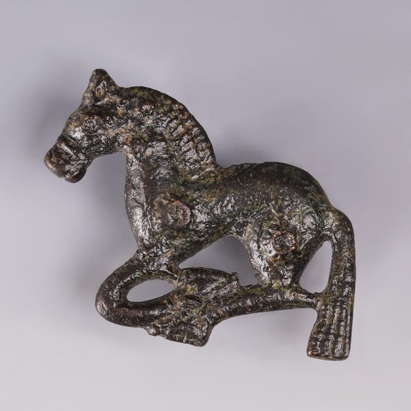 Ordos Bronze Horse Belt Plaque