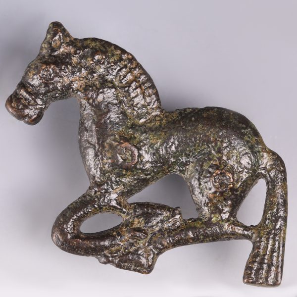 Ordos Bronze Horse Belt Plaque