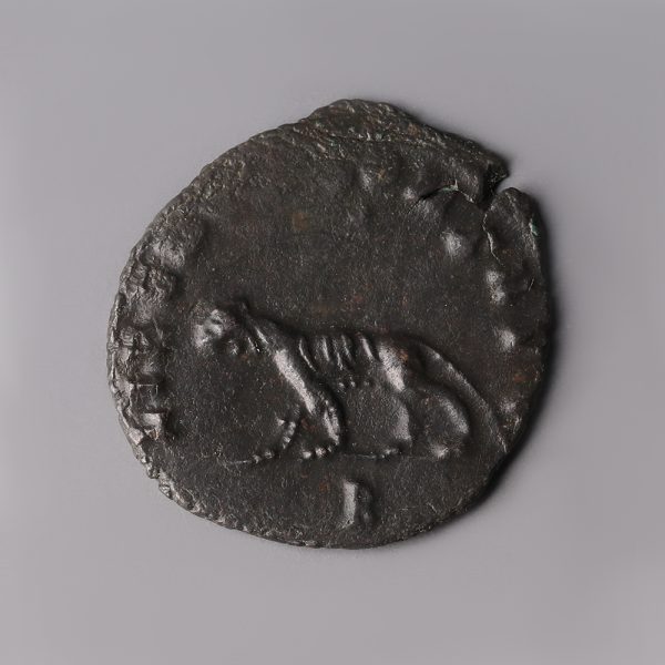 roman gallienus bronze animal reverse antoninianus