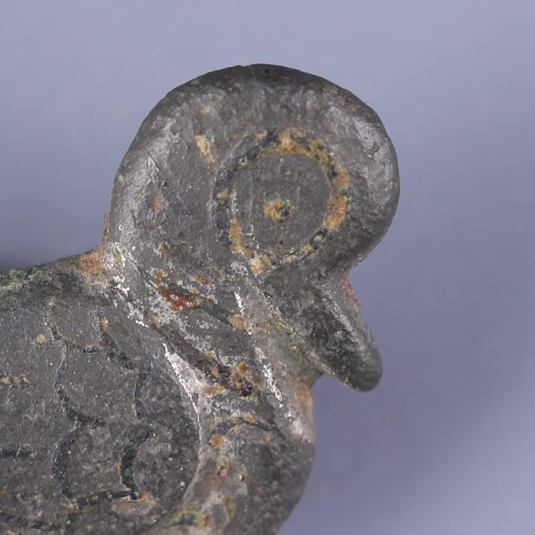 Roman 'The Rodings' Silvered Bronze Bird Brooch