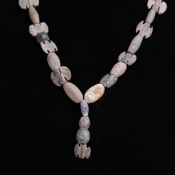 Western Asiatic Butterfly Beaded Hardstone Necklace
