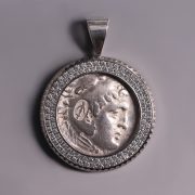 Alexander the Great Silver Tetradrachm From Aspendos Pendant