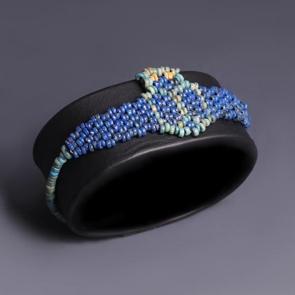 Egyptian Faience Scarab Bracelet