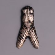 Egyptian New Kingdom Silver Fly Amulet