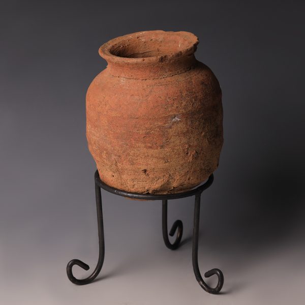 Egyptian Middle Kingdom Redware Pottery Jar