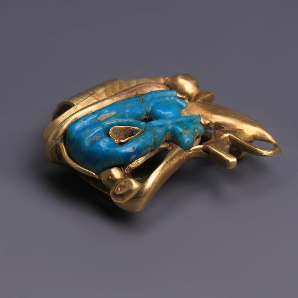Egyptian Wedjat Eye Pendant with Uraeus
