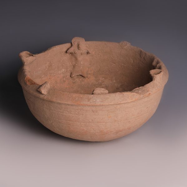 Near Eastern Pottery Bowl with Pool Scene