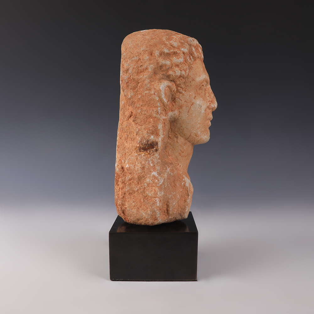 Roman Marble Bust of a Kouros Roman Marble Bust of a Kouros