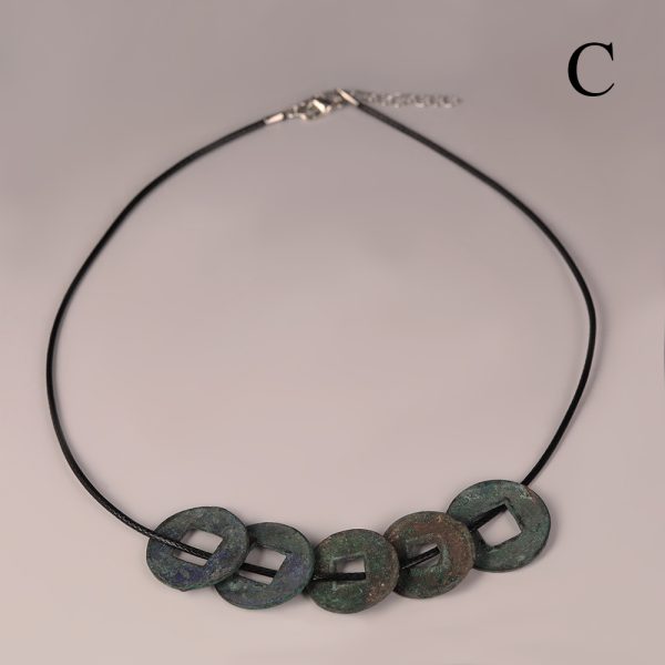 Selection of Ancient Chinese Bronze Cash Coin Necklaces