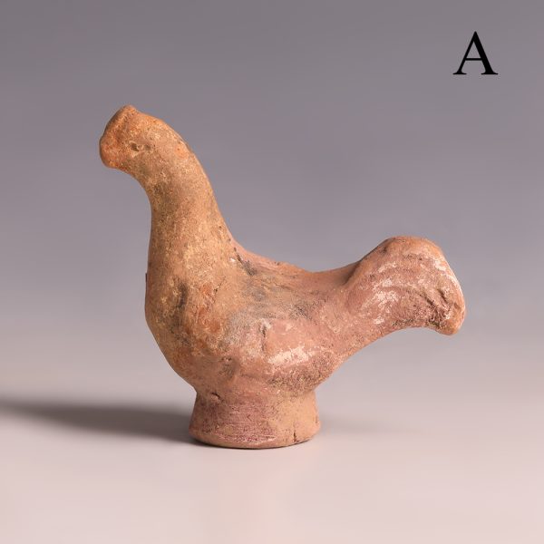 selection eastern han dynasty earthenware rooster statuettes a