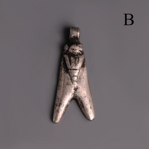Selection of Egyptian New Kingdom Silver Fly Amulets