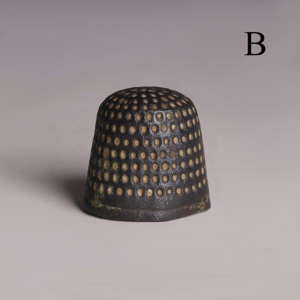 Selection of Medieval British Bronze Thimbles