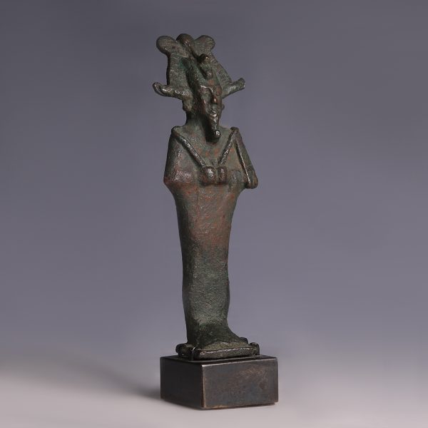 Egyptian Bronze Figure of Osiris