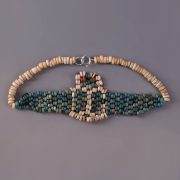 Egyptian Faience Bead Scarab Bracelet