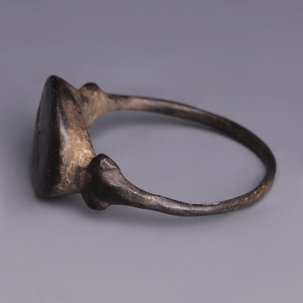 Medieval Bronze Ring with Bird